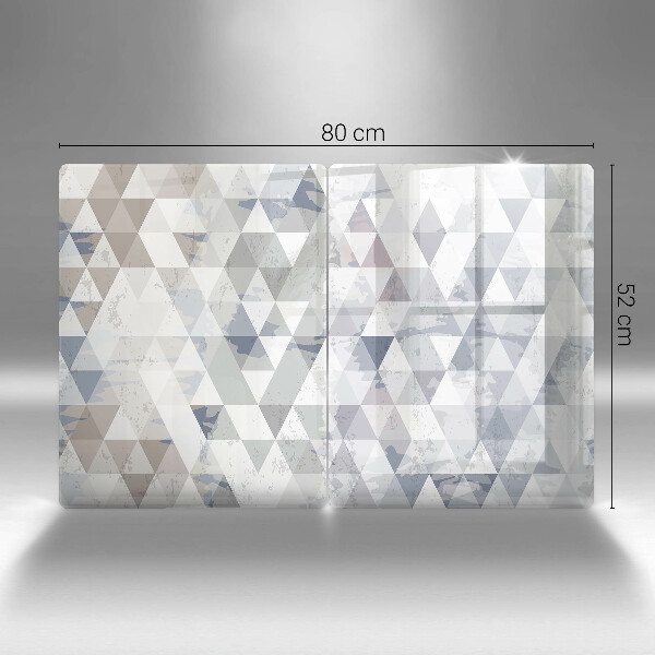 Tagliere in vetro temperato Modello triangoli