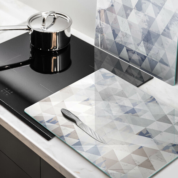 Tagliere in vetro temperato Modello triangoli