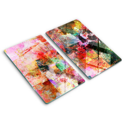 Tagliere in vetro temperato Dipingi l'astrazione