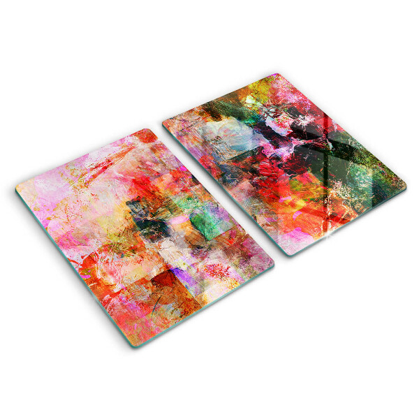 Tagliere in vetro temperato Dipingi l'astrazione