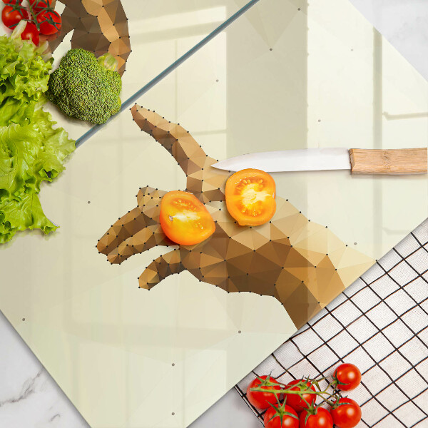 Tagliere in vetro temperato Creazione delle mani di Adamo