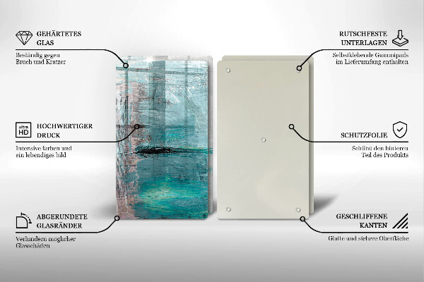 Tagliere in vetro temperato Dipinga lo sfondo di astrazione