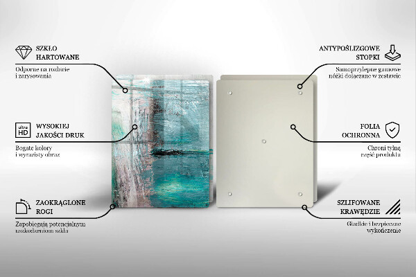 Tagliere in vetro temperato Dipinga lo sfondo di astrazione