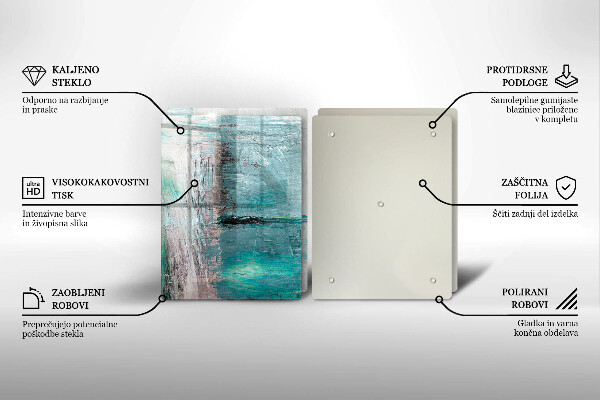 Tagliere in vetro temperato Dipinga lo sfondo di astrazione