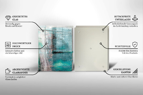 Tagliere in vetro temperato Dipinga lo sfondo di astrazione