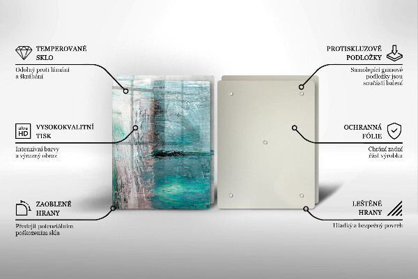 Tagliere in vetro temperato Dipinga lo sfondo di astrazione