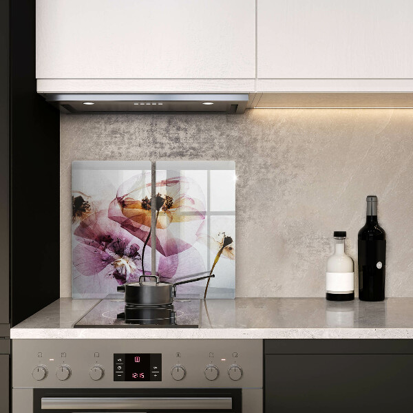 Tagliere in vetro temperato Fiori delicati