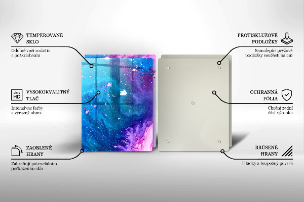 Tagliere in vetro temperato Inchiostri di astrazione
