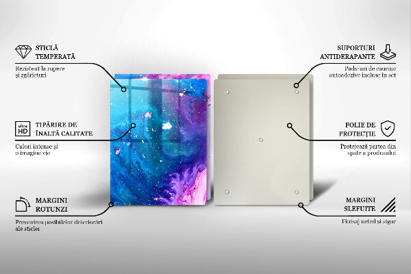 Tagliere in vetro temperato Inchiostri di astrazione