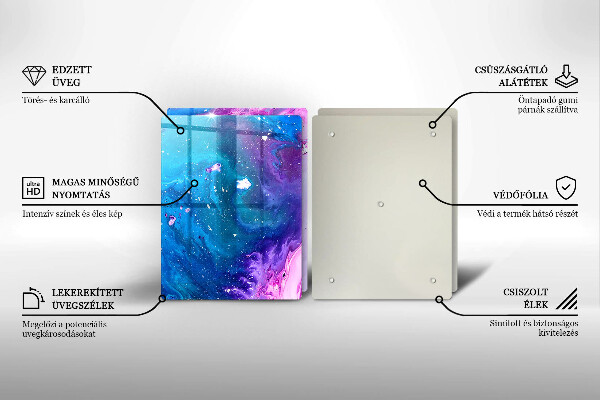 Tagliere in vetro temperato Inchiostri di astrazione