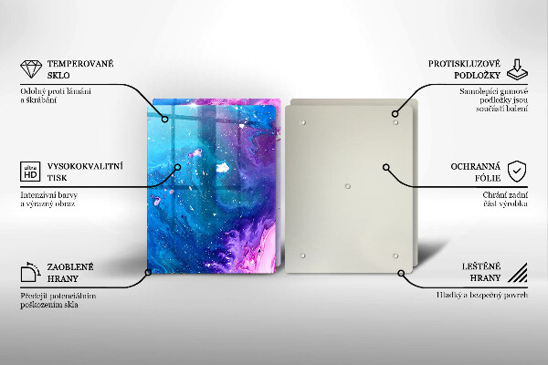 Tagliere in vetro temperato Inchiostri di astrazione