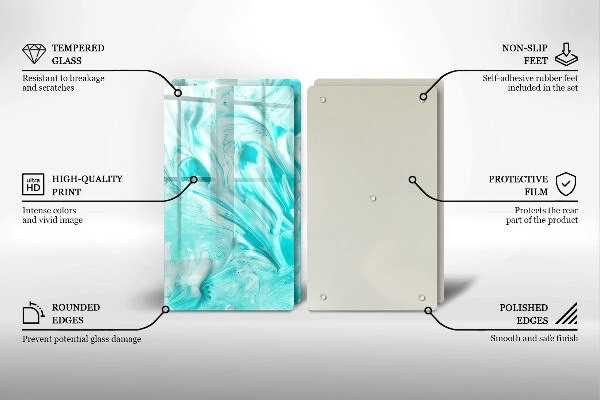 Tagliere in vetro temperato Pitture astratte