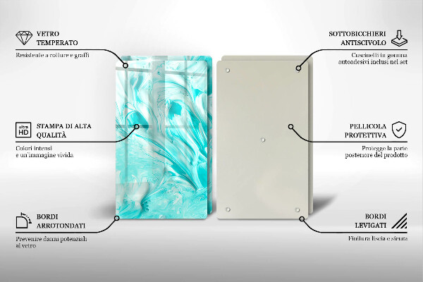 Tagliere in vetro temperato Pitture astratte