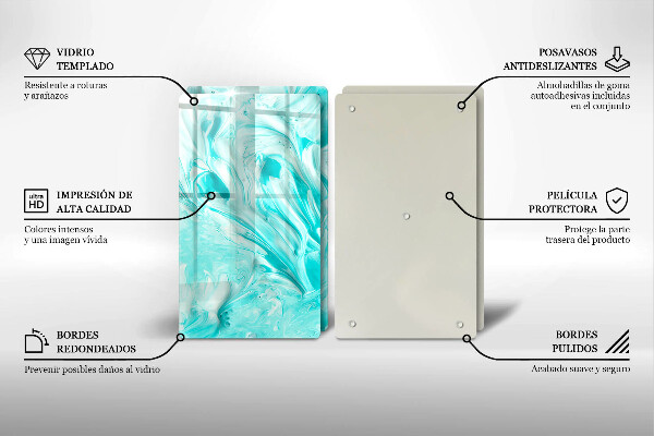 Tagliere in vetro temperato Pitture astratte