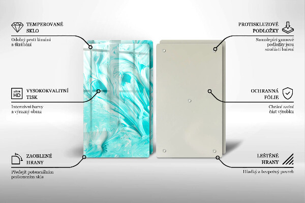 Tagliere in vetro temperato Pitture astratte