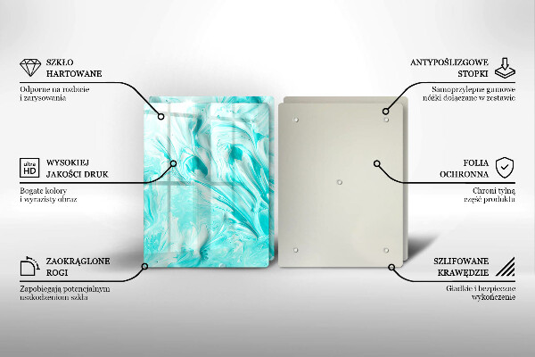 Tagliere in vetro temperato Pitture astratte