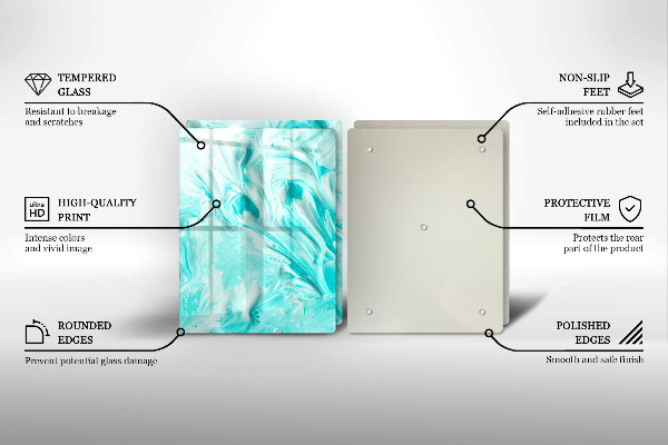 Tagliere in vetro temperato Pitture astratte