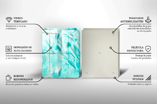 Tagliere in vetro temperato Pitture astratte
