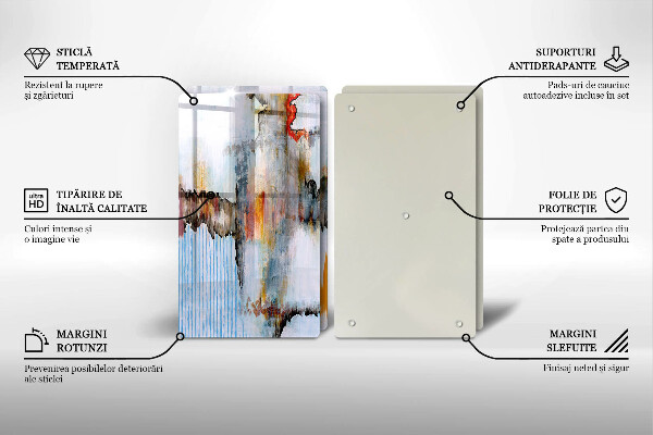 Tagliere in vetro temperato Pitture astratte