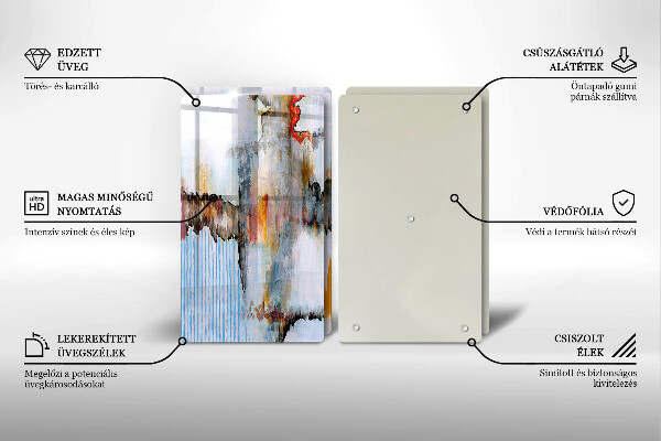 Tagliere in vetro temperato Pitture astratte