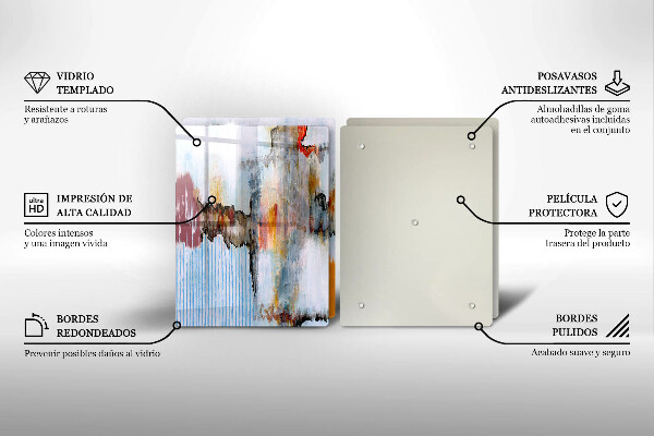 Tagliere in vetro temperato Pitture astratte