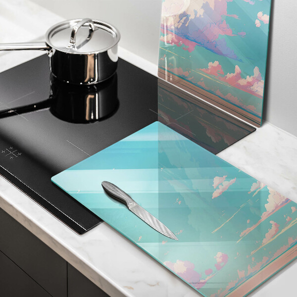 Tagliere in vetro temperato Paradiso da favola