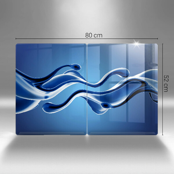 Tagliere in vetro temperato Astrazione fluida