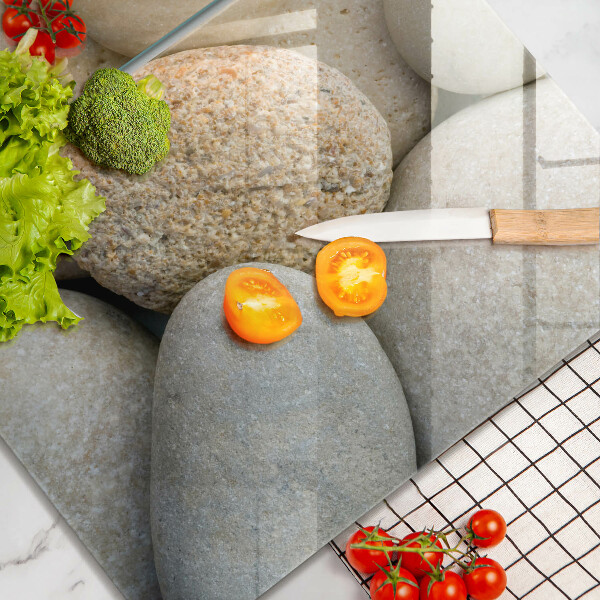 Tagliere in vetro temperato Modello di pietre ovali