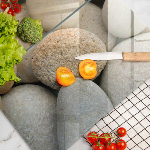 Tagliere in vetro temperato Modello di pietre ovali