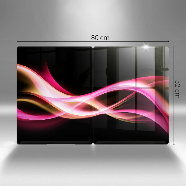 Tagliere in vetro temperato Fumo al neon astratto