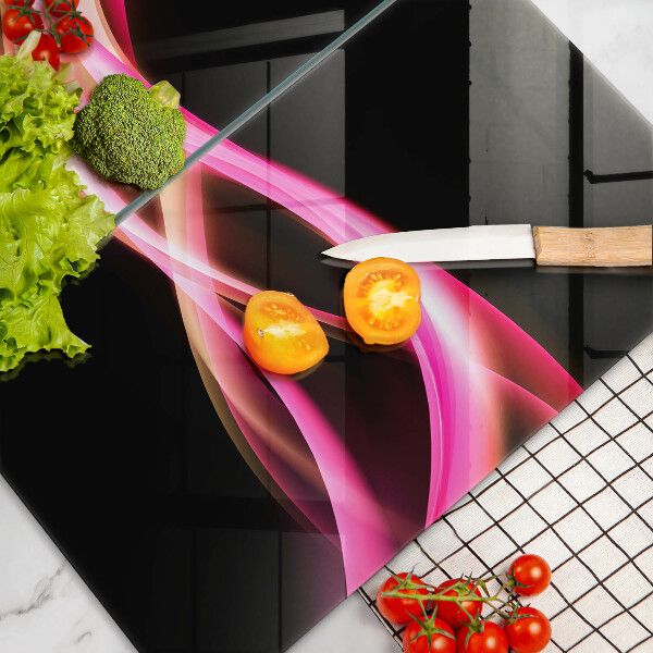 Tagliere in vetro temperato Fumo al neon astratto