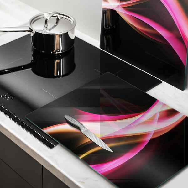 Tagliere in vetro temperato Fumo al neon astratto