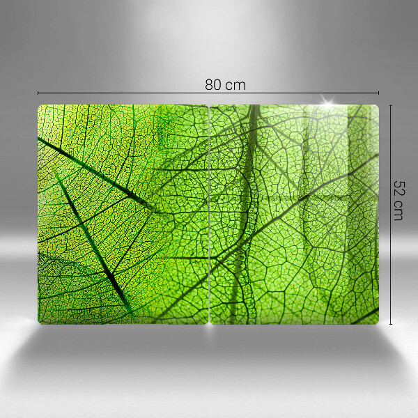 Tagliere in vetro temperato Vene delle foglie naturali