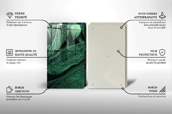 Tagliere in vetro temperato Le foglie della pianta