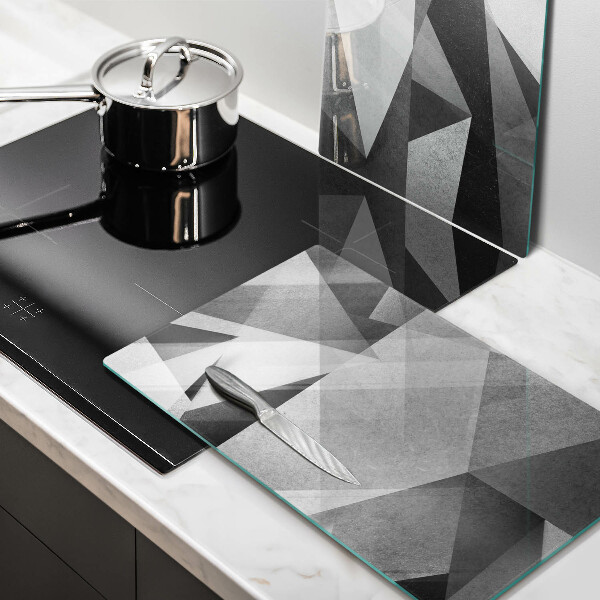 Tagliere in vetro temperato Astrazione tagliente concreta