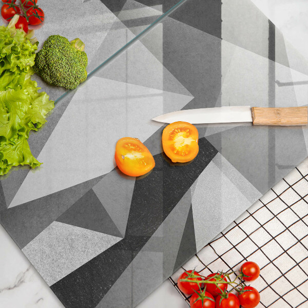 Tagliere in vetro temperato Astrazione tagliente concreta