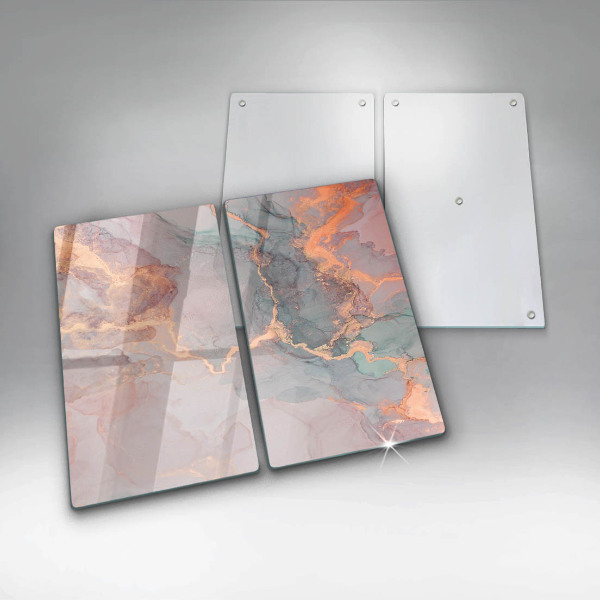 Tagliere in vetro temperato Marmo con oro