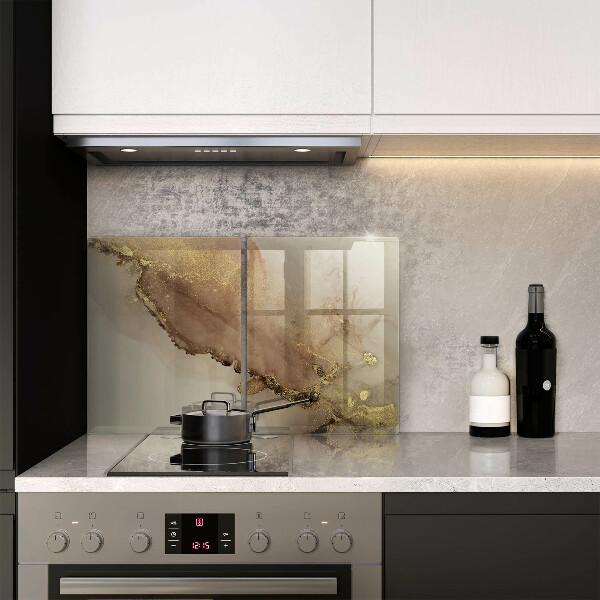 Tagliere in vetro temperato Astrazione dell'oro