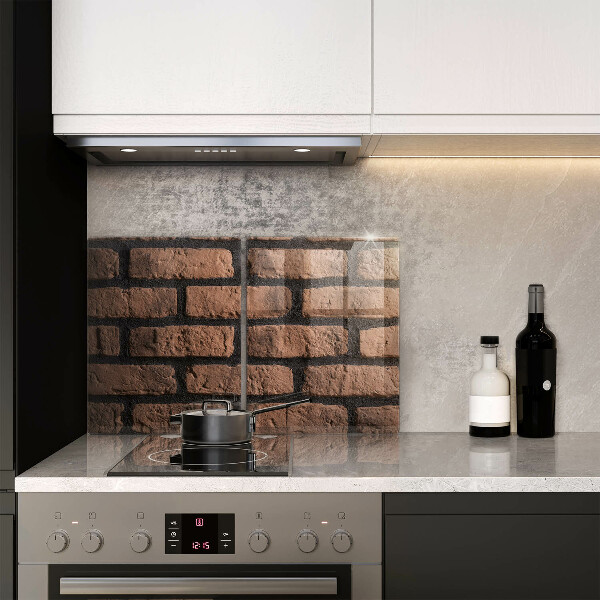 Tagliere in vetro temperato Muro di mattoni