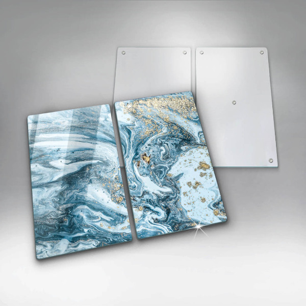 Tagliere in vetro temperato Struttura con oro