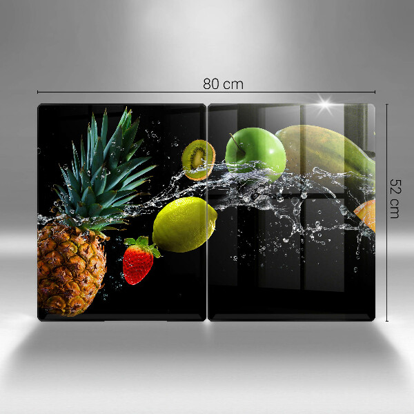 Tagliere in vetro temperato Frutta in acqua