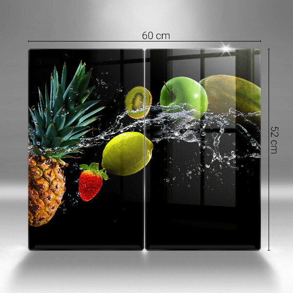Tagliere in vetro temperato Frutta in acqua