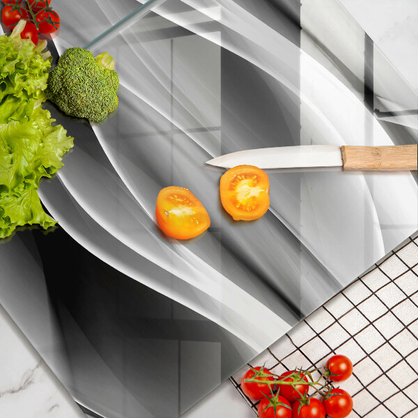 Tagliere in vetro temperato Linee delicate di astrazione