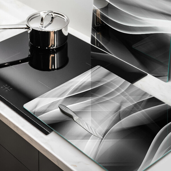 Tagliere in vetro temperato Linee delicate di astrazione