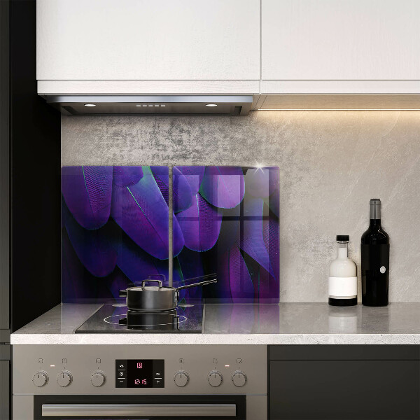 Tagliere in vetro temperato Piume al neon