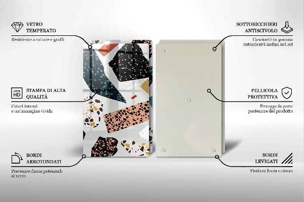 Tagliere in vetro temperato Gres