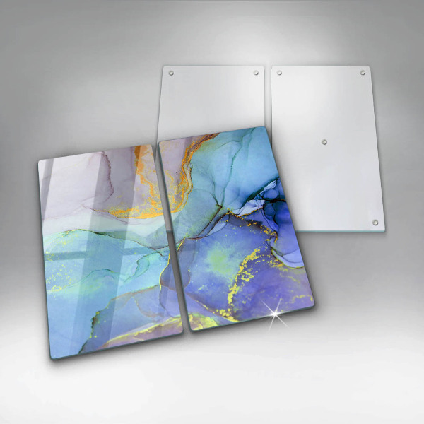 Tagliere in vetro temperato Pietra d'oro incrinata