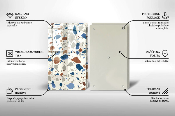 Tagliere in vetro temperato Gres decorativo