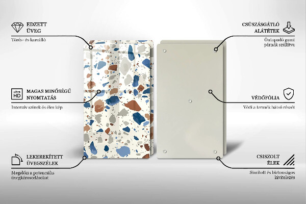 Tagliere in vetro temperato Gres decorativo