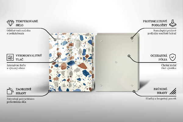 Tagliere in vetro temperato Gres decorativo